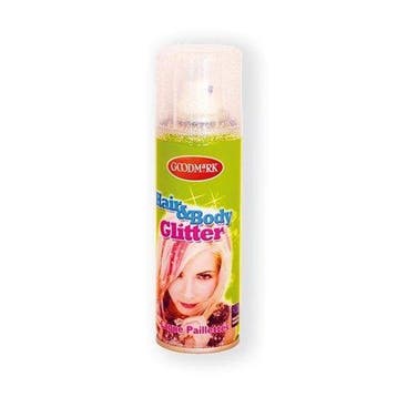 Haarspray kleur glitter zilver (goodmark), Verzenden, Nieuw, Feestartikel