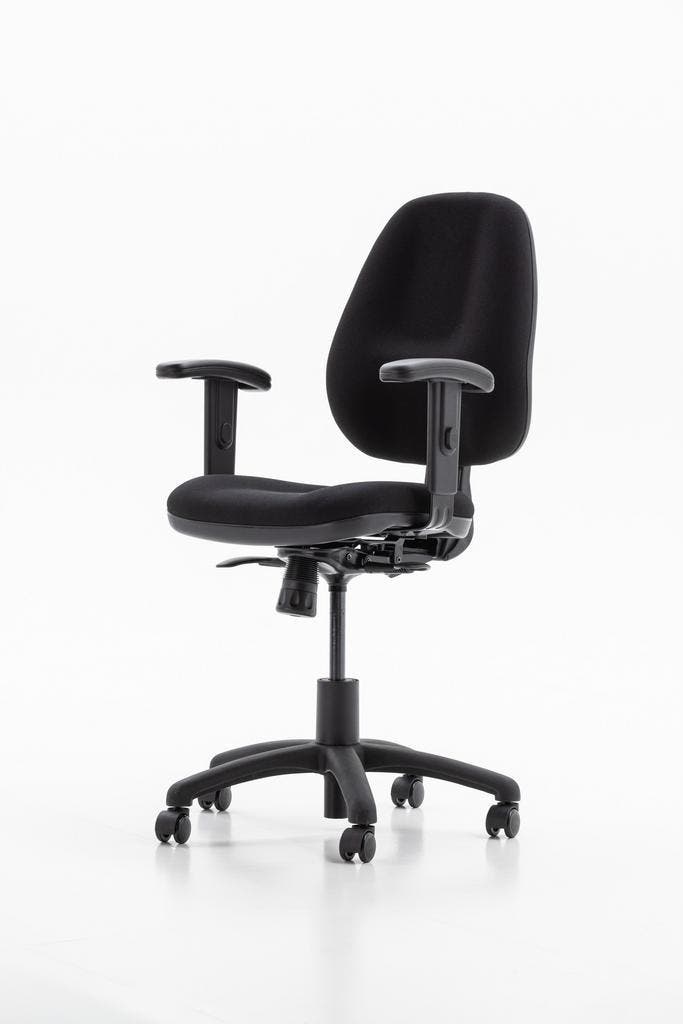 Bureaustoel – Delta Compact (PG5) - NordicaMöbel, Huis en Inrichting, Bureaustoelen, Ergonomisch, Zwart, Nieuw, Bureaustoel, Ophalen of Verzenden