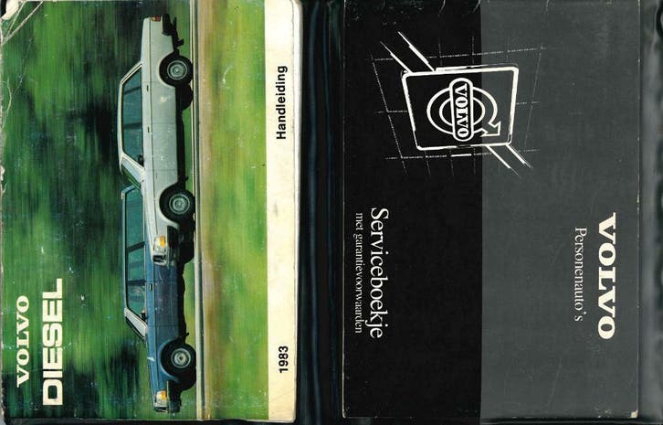 1983 Volvo 240 Diesel instructieboek / handleiding + map NL, Auto diversen, Handleidingen en Instructieboekjes, Verzenden