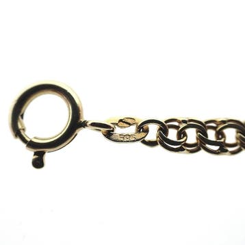 Gouden Prince of Wales collier; 45,5 cm (Ketting), Ophalen of Verzenden, Gebruikt, Goud, Goud