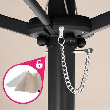 2dekans | tectake® - Dubbele parasol Silia - Terrasparasol -, Ophalen of Verzenden, Zo goed als nieuw