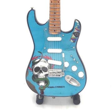 Miniatuur replica Fender Stratocaster gitaar - John Mayer, Ophalen of Verzenden, Nieuw, Pop, Beeldje of Miniatuur