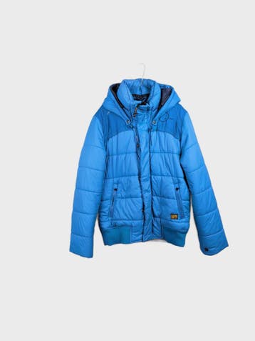 G-Star RAW Puffer Heren maat XL Blauw Vintage, Ophalen of Verzenden, Nieuw