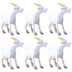 Mini Geitenbeeldjes Set – Realistische Boerderijdier Figuren