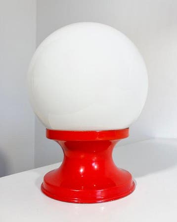 Tafellamp - Staal, Glas - Design 60