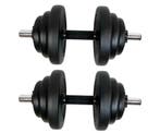 2 x 10 kg dumbbell halter halterset dumbell dumbellset, Ophalen of Verzenden, Nieuw, Benen, Dumbbell