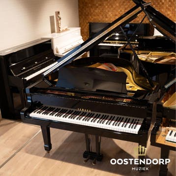 Yamaha C3 PE messing vleugel - 2372680, Muziek en Instrumenten, Piano's, Zo goed als nieuw, Zwart, Vleugel