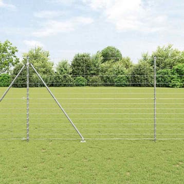 vidaXL Gecombineerd draadhek met spikes 25 x 1,6 m, Verzenden, Nieuw, IJzer