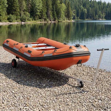 vidaXL Verstelbare Boottrailer met Pneumatische Banden 200, Verzenden, Nieuw
