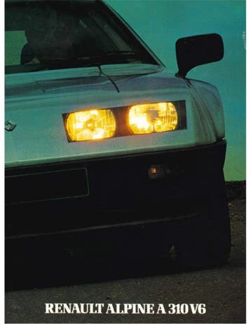 1983 ALPINE A310 V6 BROCHURE GERMAN, Nieuw, Author