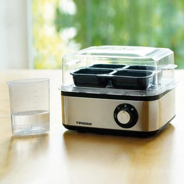 TIROSS Eierkoker 500 W voor 8 eieren met 3 kookstanden en..., Ophalen of Verzenden, Nieuw