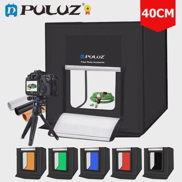 PULUZ 40CM Fotografie Lightbox - Dimbare Dual LED Studio Ten, Verzenden, Nieuw