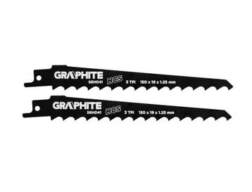 GRAPHITE Reciprozaagblad HCS 150mm – Set van 2 Stuks, Ophalen of Verzenden, Nieuw