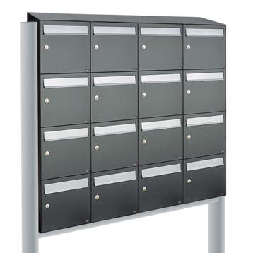 Brievenbusunit Flow set vrijstaand 4-breed, 4-hoog -, Verzenden, Nieuw