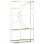 LIVSK Industriële Boekenkast met Verticale Planken - Open Pl, Boeken, Verzenden, Nieuw