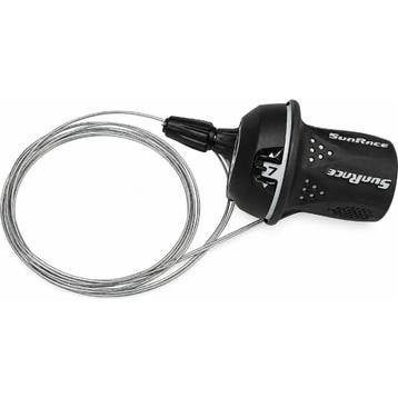 Sunrace Draaiversteller 7 speed zwart met kabel 2100 mm e..., Ophalen of Verzenden, Nieuw, Stuur