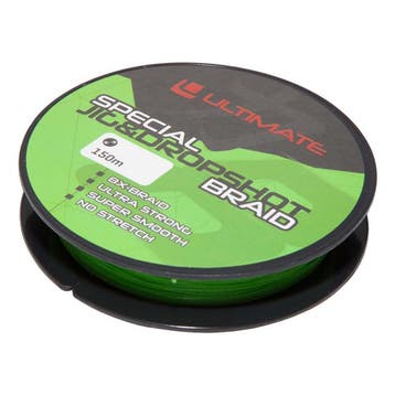 Ultimate Special Jig & Dropshot Braid Fluo Green 0,12mm 8kg, Verzenden, Nieuw, Vislijn