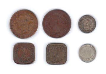 Straits Settlements, Brits-Indië. Lot of 6 coins 1845–1926