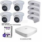 Camera bewaking set Dahua 4 cameras 8MP en ophang beugel..., Verzenden, Nieuw