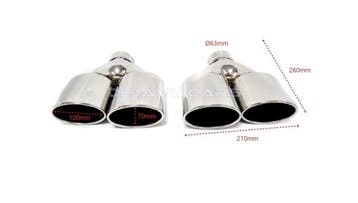 R Look Uitlaat Sierstuk set voor Volkswagen Golf 7, Ophalen of Verzenden