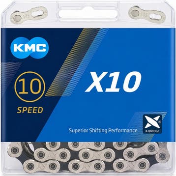 KMC 10-speed ketting - zilver/zwart - soepel schakelen -..., Ophalen of Verzenden, Nieuw, Derailleur of Ketting