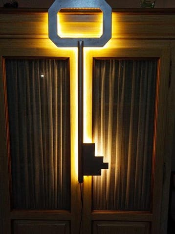 Wandlamp - Naaldhout, Antiek en Kunst