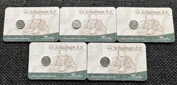 Nederland. Coincard 5 Cent 1850 140 Jaar Schulman b.v.