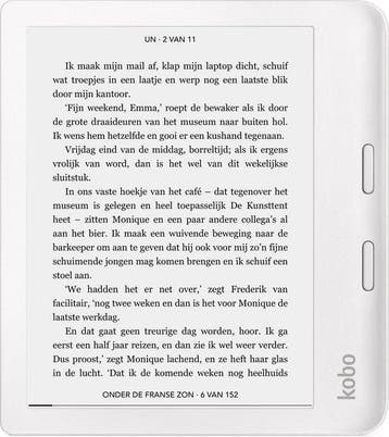 Kobo Libra 2 - E-Reader - 7 inch - 32GB - Wit, Verzenden, Zo goed als nieuw
