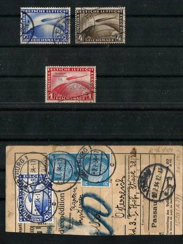 Duitsland 1928/1933 - Graf Zeppelin - Chicago-reis - Michel, Gestempeld