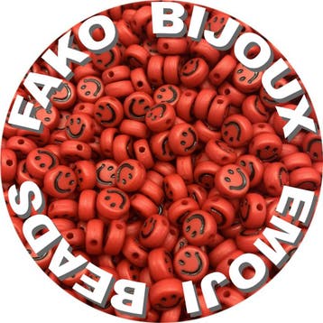 Fako Bijoux - Emoji / Smiley Kralen - Acryl - 7mm - Sieraden, Verzenden, Nieuw