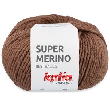 Katia Super Merino - 41 bruin - Wol/Acryl Garen, Hobby en Vrije tijd, Ophalen of Verzenden, Nieuw