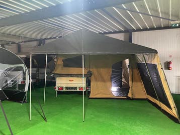 Gordigear Taiga tenttrailer | safari yellow, Caravans en Kamperen, Vouwwagens, Ophalen, Tot en met 3