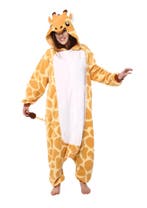 Onesie Giraf Pak L-XL Girafpak Kostuum Oranje Geel Giraffe J, Maat 52/54 (L), Carnaval, Nieuw, Ophalen of Verzenden