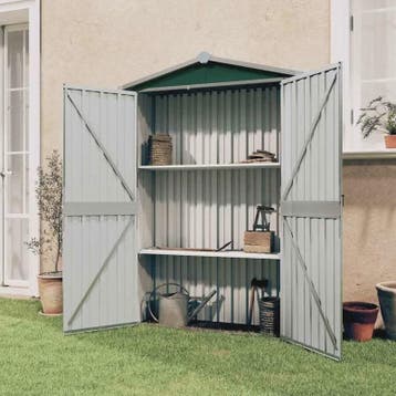 Groene Tuinkast van Verzinkt Staal - 116x45x175 cm - Robuust, Verzenden, Nieuw