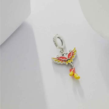 Phoenix Bedel 925 Sterling Zilver - Charm voor Dames Armband, Sieraden, Tassen en Uiterlijk, Broches, Verzenden, Nieuw