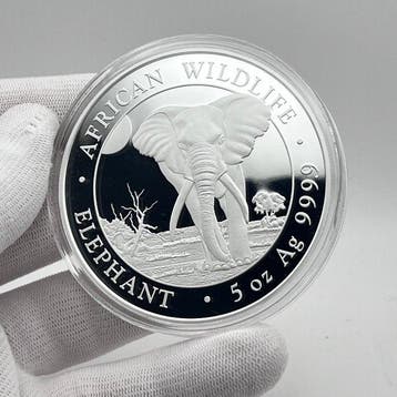 Somalië. 500 Schilling 2025 – 5 oz African Wildlife –