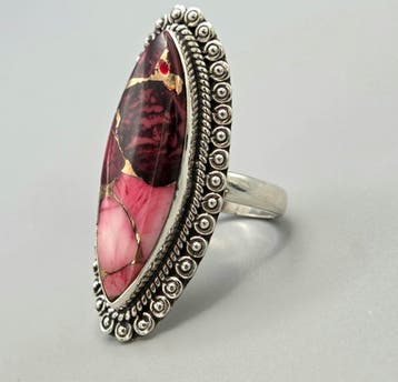 Vintage zilveren ringen/sieraden met edelstenen., Overige kleuren, Nieuw, Ophalen of Verzenden, Dame of Heer