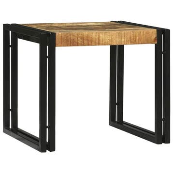 vidaXL Salontafel 2 st Bruin 48 x 40 x 40 cm Massief Mango, Verzenden, Nieuw, Overige houtsoorten, Minder dan 50 cm