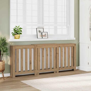 vidaXL Radiatorombouw 205x21,5x83,5 cm bewerkt hout, Verzenden, Nieuw