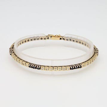 Armband - 14 karaat Geel goud, Witgoud Diamant (Natuurlijk), Nieuw