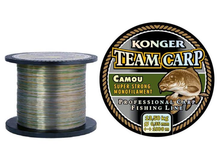 Team Carp Karperlijn Camou 1000 m. - Karper XL, Watersport en Boten, Hengelsport | Karpervissen, Vislijn, Nieuw, Verzenden