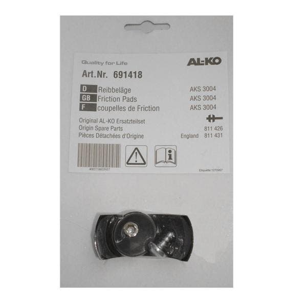Set frictiecups remblokjes V+A voor AL-KO AKS 3004, Auto diversen, Aanhangwagen-onderdelen, Nieuw, Ophalen of Verzenden