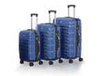 Veiling - Harde Kofferset Rome - 3-Delig - ABS - Blauw, Sieraden, Tassen en Uiterlijk, Koffers, Nieuw