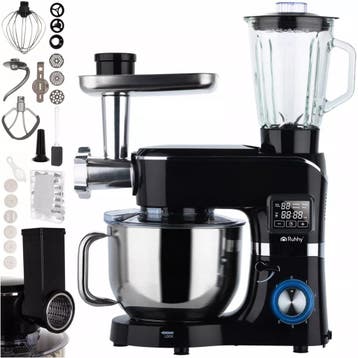 Ruhhy keukenmachine 6,2L verwarmde kom + blender 2300W –.., Ophalen of Verzenden, Nieuw