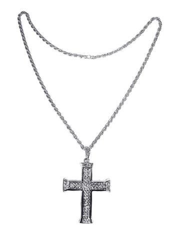 Halsketting Kruis Zilver, Kleding | Dames, Ophalen of Verzenden, Nieuw