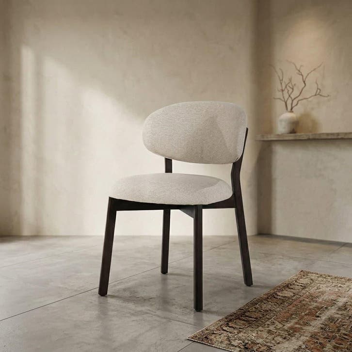 Stoel Mikky bruin - beige Moon, Huis en Inrichting, Stoelen, Nieuw, Ophalen of Verzenden