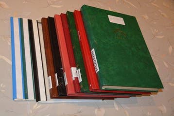 Wereld 1950/2000 - 7 albums en 3 mappen moderne postzegels, Gestempeld