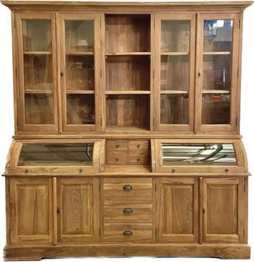 Kruidenierskasten van massief hout !!UIT VOORRAAD GELEVERD!!, Huis en Inrichting, Kasten | Buffetkasten, Teakhout, Nieuw, Ophalen of Verzenden
