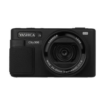 Yashica City 300 Black With Quickflash Mini Camera Flash, Compact, Nieuw, Ophalen of Verzenden, Overige Merken