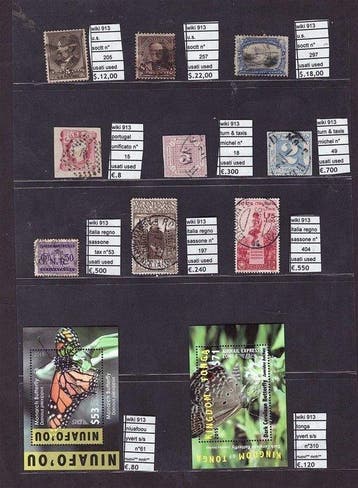 Wereld 1850 - Prachtige collectie postzegels van over de, Gestempeld